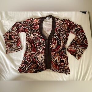 Women’s paisley cardigan